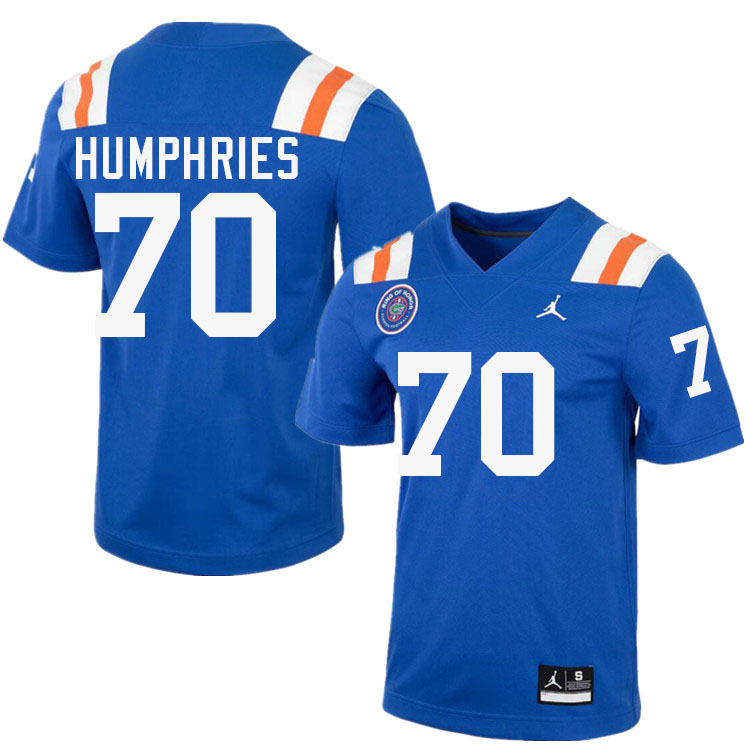 D.J. Humphries Florida Jersey,Florida Gators #70 D.J. Humphries Jersey Youth Uniforms-Retro Royal